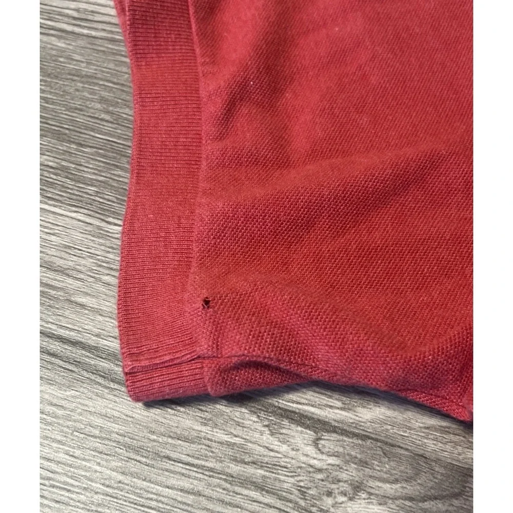 Polo Ralph Lauren Red Short‎ Sleeve Polo Shirt, Baby Blue Pony, Size 2XB